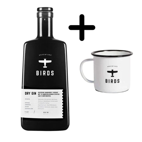 Birds Adventure Dry Gin + Tasse | 42,2% - 0,5L